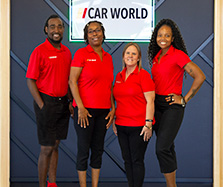 Image of Car World sales staff in warden.